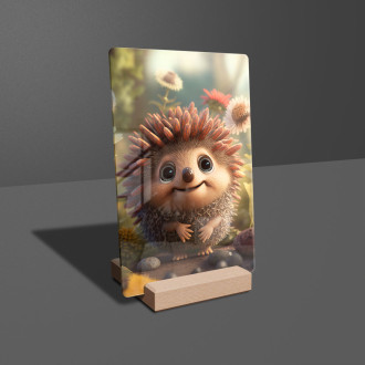 Acrylic glass Cute animated hedgehog 2