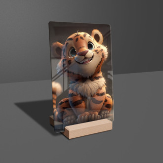 Acrylic glass Cute animated tiger 2