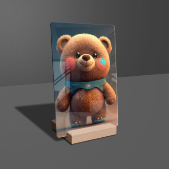 Acrylic glass Cute animated teddy bear