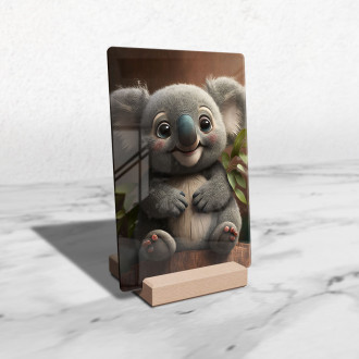 Acrylic glass Cute animated koala 2