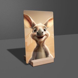 Acrylic glass Cute animated kangaroo 1