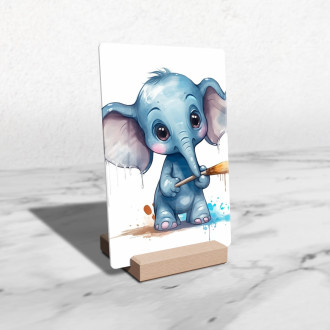 Acrylic glass Cartoon Elephant