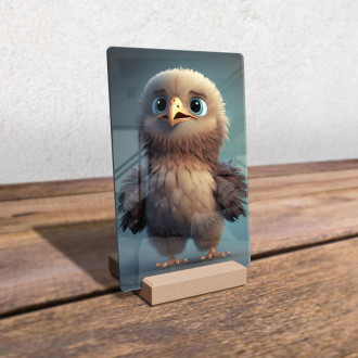 Acrylic glass Cute animated eagle 2