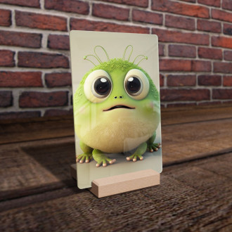 Acrylic glass Cute animated frog