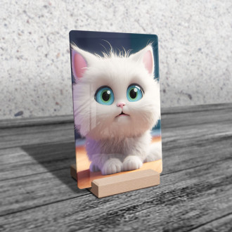 Acrylic glass Cute animated cat 2