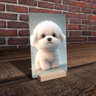 Acrylic glass Cute animated dog 1