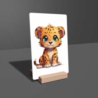 Acrylic glass Cartoon Cheetah