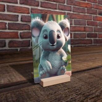 Acrylic glass Cute animated koala 1