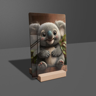 Acrylic glass Cute animated koala 2