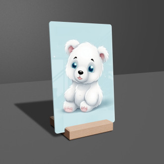Acrylic glass Cartoon Polar Bear
