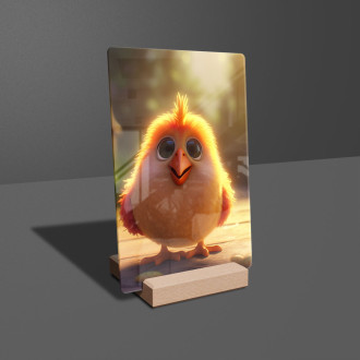 Acrylic glass Cute animated chicken 1