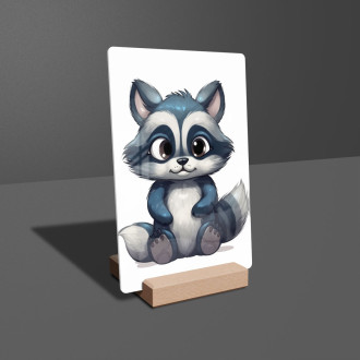 Acrylic glass Cartoon Raccoon