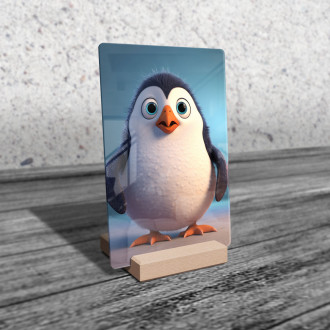 Acrylic glass Cute animated penguin 1