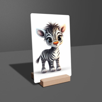 Acrylic glass Cartoon Zebra