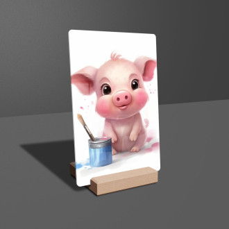 Acrylic glass Cartoon Piggy