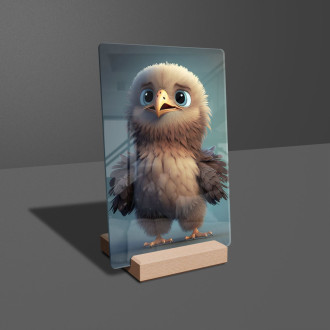 Acrylic glass Cute animated eagle 2