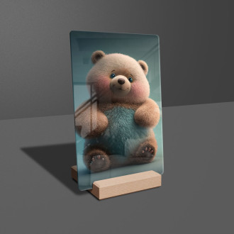 Acrylic glass Cute animated teddy bear 1