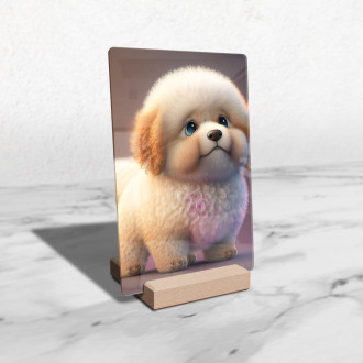 Acrylic glass Cute animated dog 2