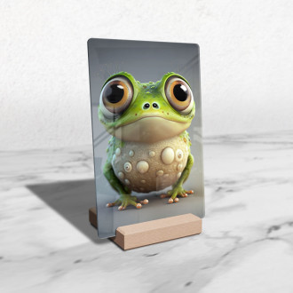 Acrylic glass Cute animated frog 1
