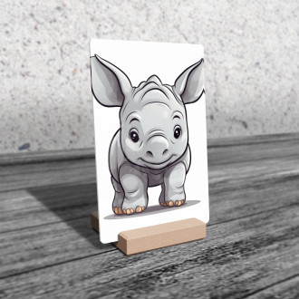 Acrylic glass Cartoon Rhinoceros
