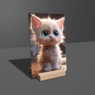 Acrylic glass Cute animated cat
