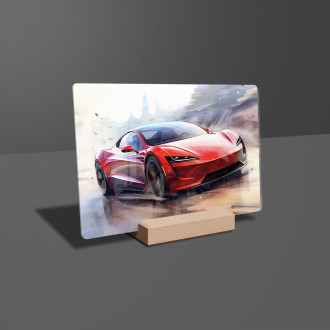 Acrylic glass Tesla Roadster 2023