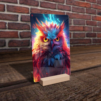 Acrylic glass Space Owl 1