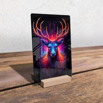 Acrylic glass Space Deer