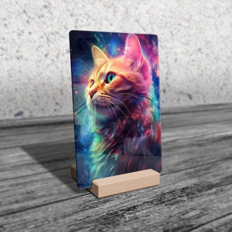 Acrylic glass Space Cat 1