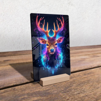 Acrylic glass Space Deer 2