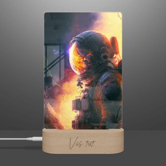 Lamp Astronaut in a nebula