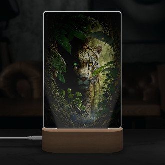 Lamp Jaguar in the jungle