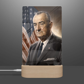 Lamp US President Lyndon B