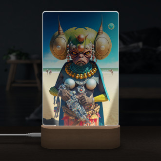Lamp Fantasy space warrior