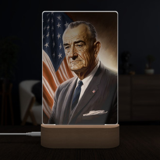 Lamp US President Lyndon B