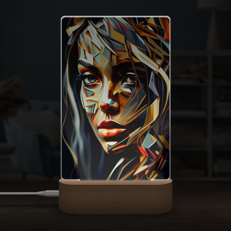 Lamp Oil painting - Abstract woman