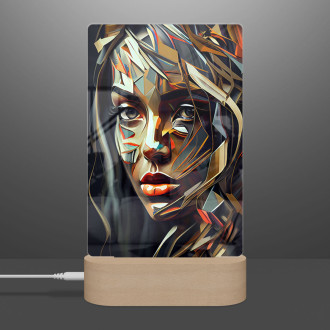 Lamp Oil painting - Abstract woman