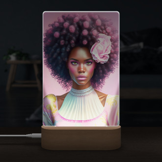 Lamp Pink afro