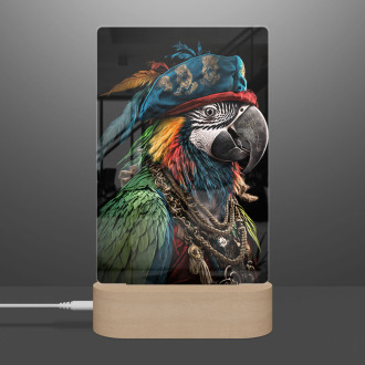 Lamp Pirate parrot