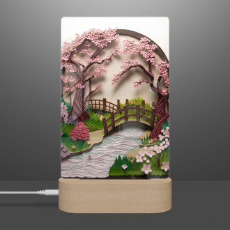 Lamp Paper landscape - garden