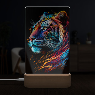 Lamp Tiger in colors