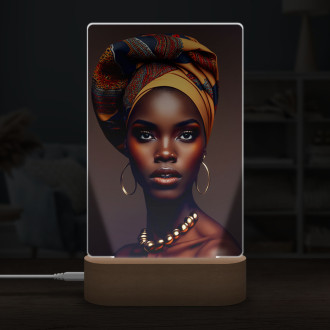 Lamp African girl