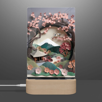 Lamp Paper landscape - sakura