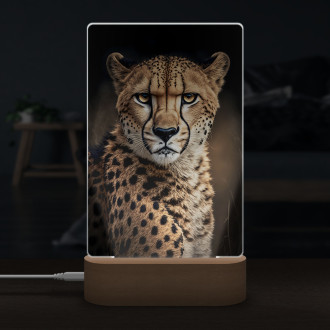 Lamp A male cheetah