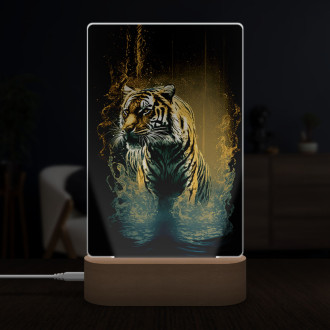 Lamp Tiger on the hunt