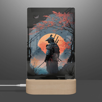 Lamp Samurai under the sakura tree