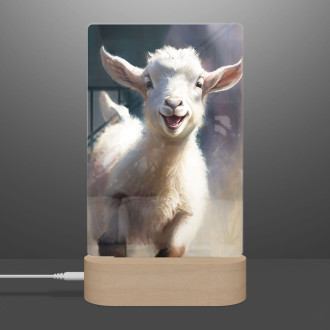 Lamp Watercolor goat