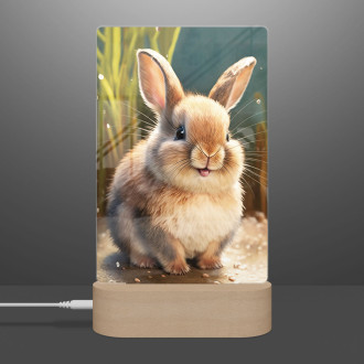Lamp Watercolor hare