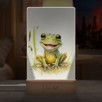 Lamp Watercolor frog