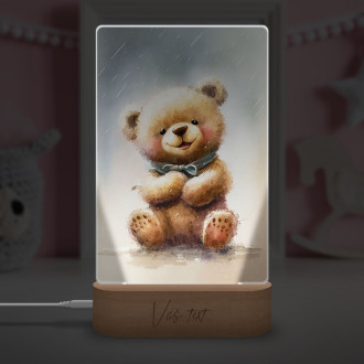 Lamp Watercolor teddy bear